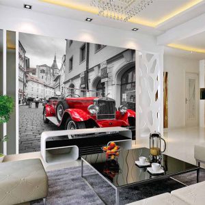 پوستردیواری طرح اسپرت ماشین قدیمی