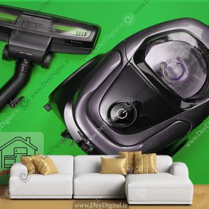 پوستر دیواری جارو برقی برای فروشگاه لوازم خانگی
