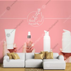 پوستر دیواری طرح مواد فیشیال صورت