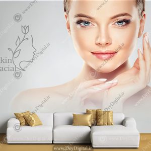 پوستر دیواری سه بعدی طرح پاکسازی پوست
