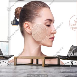 پوستر دیواری سه بعدی برای مرکز پاکسازی پوست