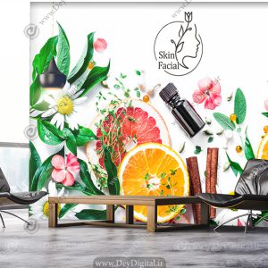 کاغذ دیواری سه بعدی برای مرکز فیشیال و پاکسازی