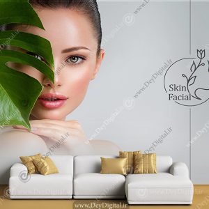 کاغذ پوستر دیواری طرح فیشیال و پاکسازی صورت