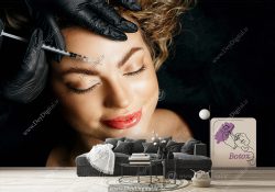 پوستر دیواری سه بعدی برای مرکز زیبایی پوست