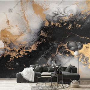 پوستر دیواری سه بعدی طرح سنگ ماربل لاکچری