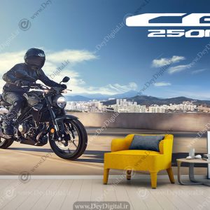 پوستر دیواری طرح موتور پرشی خفن