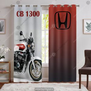 پرده سه بعدی موتور هوندا CB 1300 قرمز سفید
