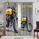 پرده اتاق پسر طرح CB 1100 موتور رنگ زرد