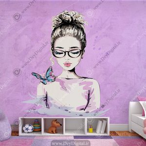 پوستر سه بعدی اتاق خواب دخترانه