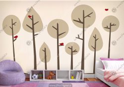 پوستر سه بعدی طرح درخت برای اتاق بچه