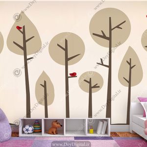 پوستر سه بعدی طرح درخت برای اتاق بچه