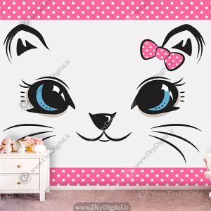 پوستر کیوت گربه ای برای اتاق کودک
