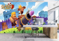 پوستر دیواری بازی های محبوب جهان طرج کلش رویال