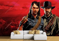 پوستر دیواری گیم نت طرح RED DEAD