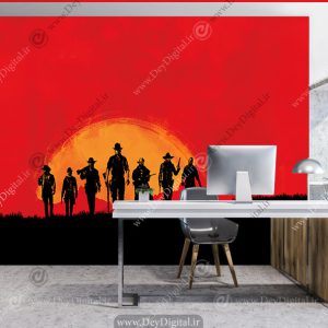 پوستر دیواری بازی های خفن طرح RED DEAD