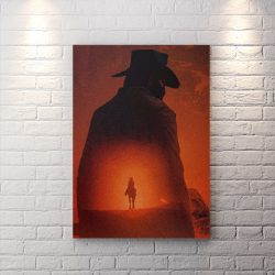 تابلو شاسی گیمینگ بازی red dead با تم قرمز
