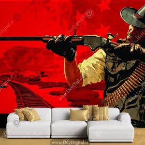 پوستر دیواری جنگی طرح RED DEAD