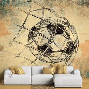 پوستر دیواری فوتبالی طرح توپ