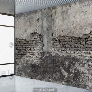 پوستر دیواری آجر طرح قدیمی