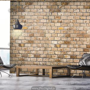 پوستر دیواری آجر سه بعدی