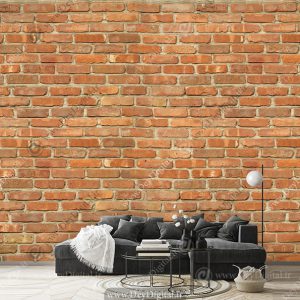 پوستر دیواری طرح آجر ساده و شیک