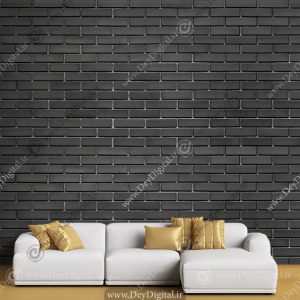 پوستر دیواری آجر سیاه