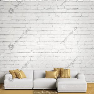 پوستر دیواری آجر سفید