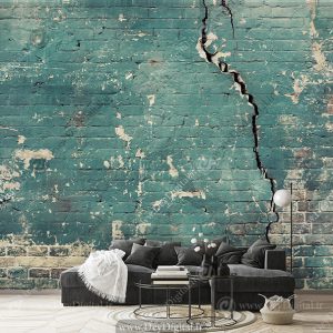 پوستر دیواری آجر قدیمی