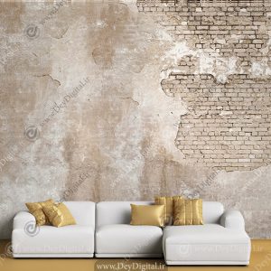 پوستر دیواری آجر طرح قدیمی