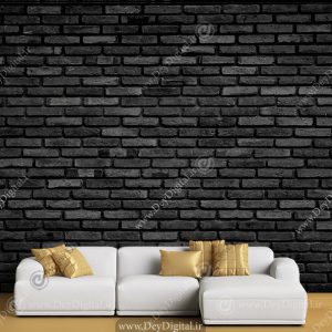 پوستر دیواری آجر سیاه