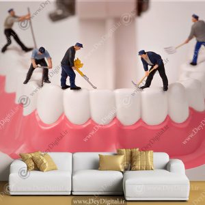 پوستر دیواری دندان سازی