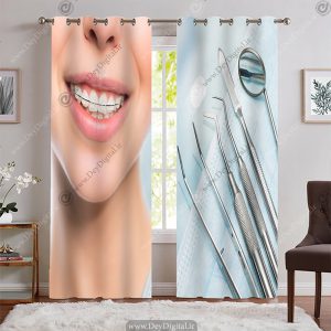 پرده دندان پزشکی طرح ارتودنسی و لبخند با تم لایت