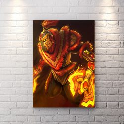 تابلو اتاق گیمینگ طح شخصیت Ember Spirit از بازی دوتادو