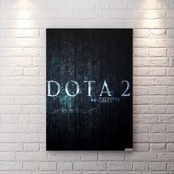 تابلو گیمینگ طرح ساده بازی dota 2 با زمینه تیره