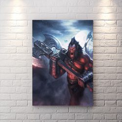 تابلو گیمینگ dota 2 با زمینه غروب آفتاب