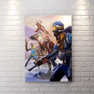 تابلو شاسی گیمینگ طرح بازی fortnite با زمینه روشن
