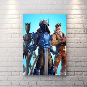 تابلو برای اتاق گیمینگ طرح Ice King با زمینه روشن