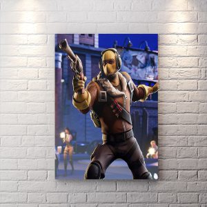 تابلو گیمینگ طرح Fortnite Raptor با تم شب