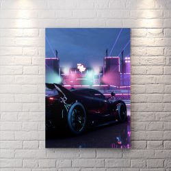 تابلو شاسی گیمینگ طرح بازی Forza Horizon 5 با زمینه شب