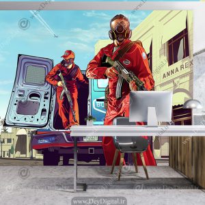 پوستر دیواری گیمینگ طرح GTA V