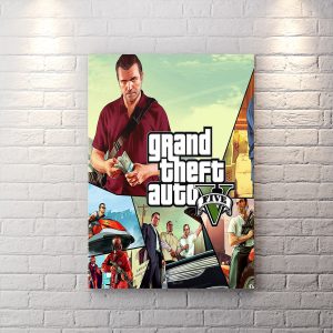 تابلو گیمینگ بازی GTA با تم خفن