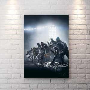 تابلو گیمینگ rainbow six با تم تیره