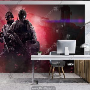 پوستر دیواری بازی های جنگی طرح Rainbow Six Siege