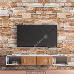 پوستر برای پشت تی وی طرح سنگ