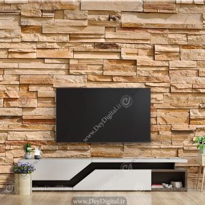 کاغذ دیواری سه بعدی شیک طرح سنگ آنتیک