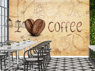 پوستر دیواری برای کافه بار