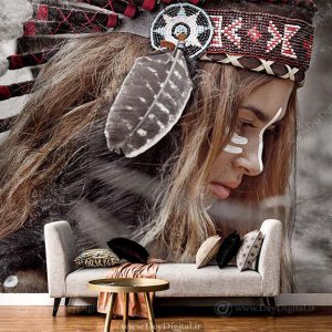 پوستر دیواری طرح سرخپوست