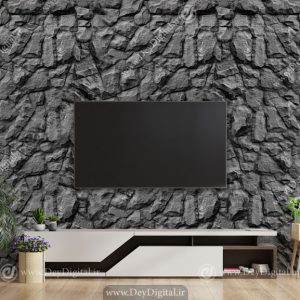 پوستر دیواری سه بعدی پشت تلویزیون