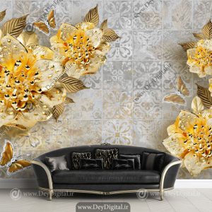 کاغذ دیواری سه بعدی شیک