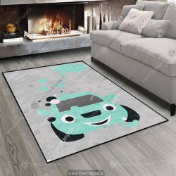 فرش چاپی طرح ماشین برای اتاق پسر